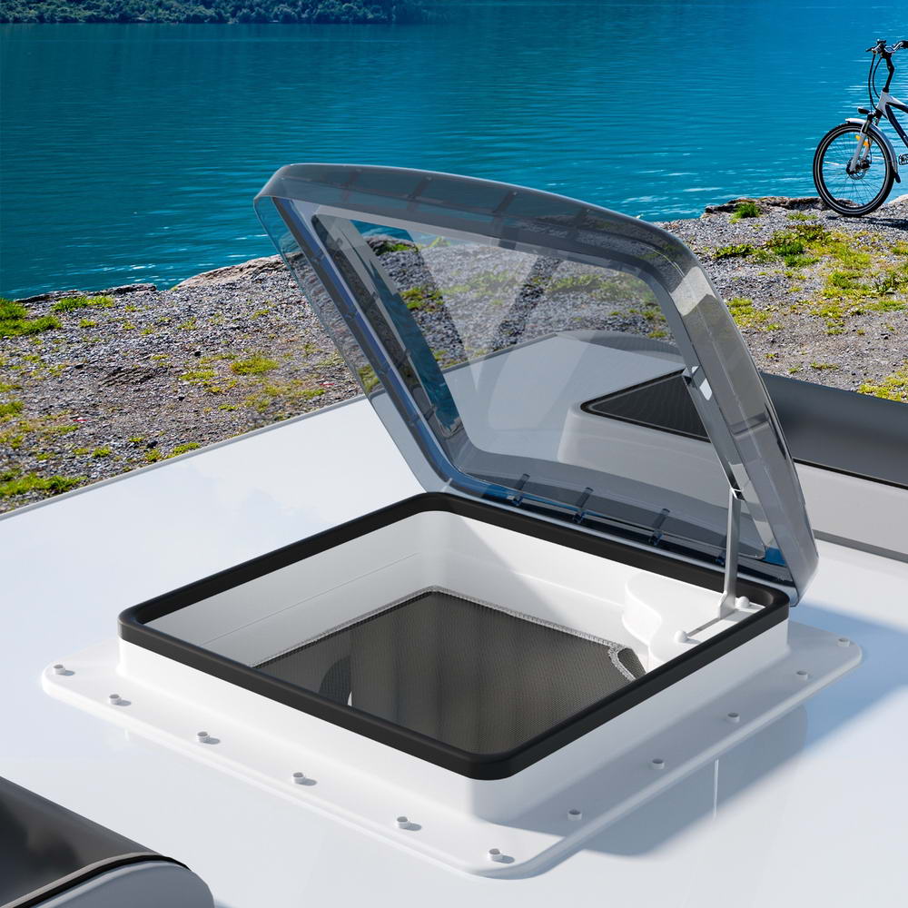 Weisshorn Caravan Roof Vent Air Exhaust Hatch RV Motorhome Camper White