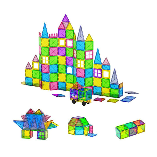 Keezi 100pcs Kids Magnetic Tiles Blocks Building Educational Toys Children Gift