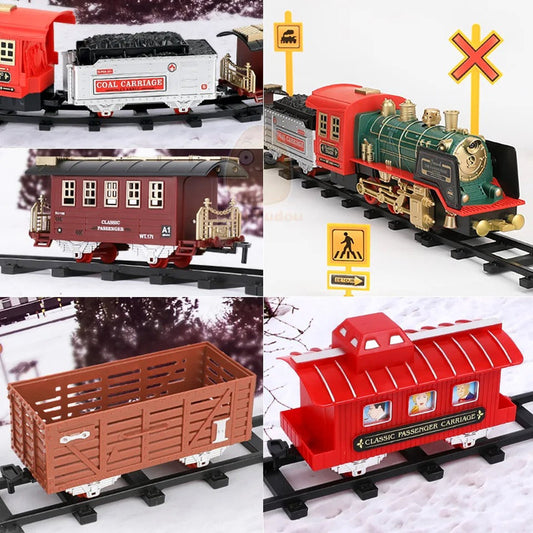 RC Track Train Set with Steam Effect