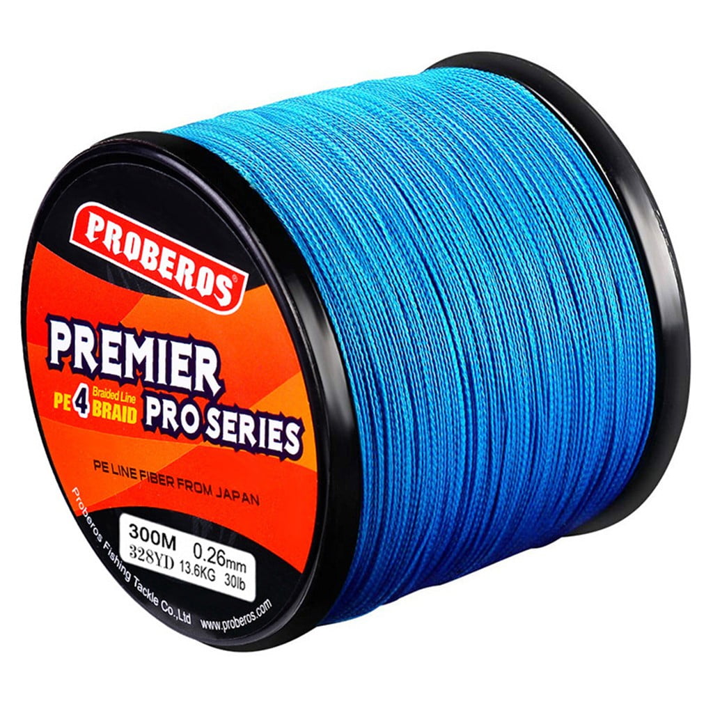 WQQZJJ Outdoor Fun Gifts Super Strong Abrasion Resistant PE braid Fishing Line 4 Strands 300M 30LB on Clearance D