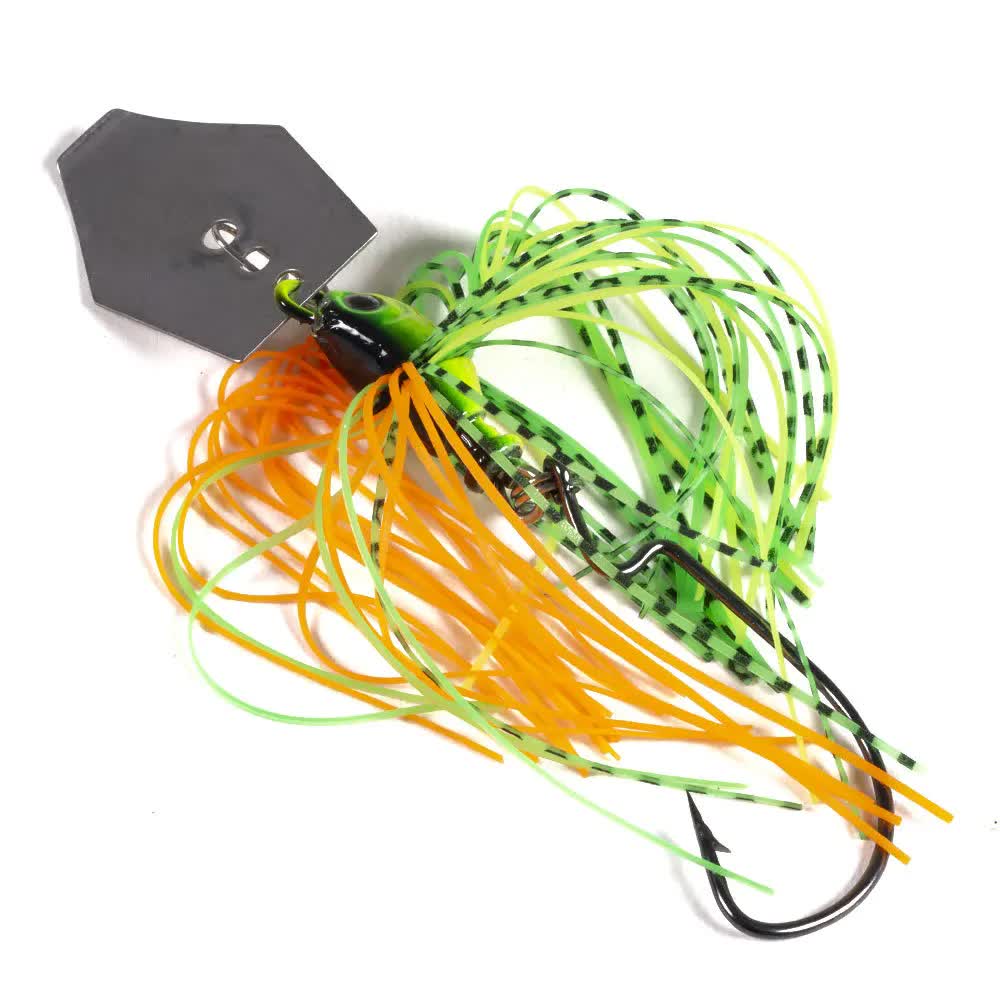 2 of 6 Pcs/lot Artificial Fishing Lures s 10cm11g Chatterbait Spinner Bait Blade Jig Dancer Buzzbait Wobbler Fishing Accessorie 6 Pcs mix