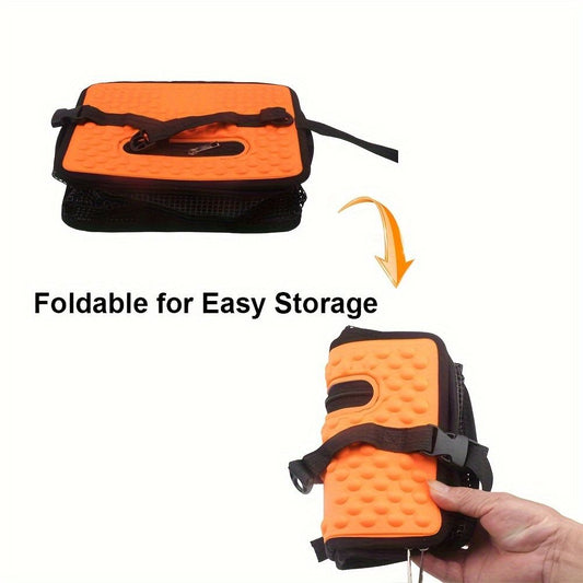 Floating Fish Basket for Live Caught, Foldable Fishing Holder Bucket Portable Collapsible Fishing Net Storage Cage for Live Fish Bait Live Well(s)