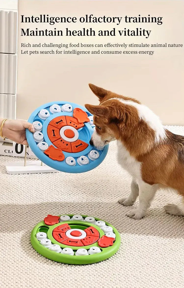 Pizza Puzzle Treat Toy for Dogs & Cats β Interactive Slow Feeder-Green