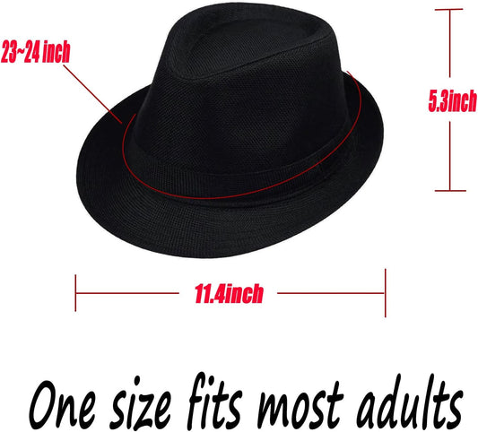 1920s Men Fedora Hat Cap for Men,Manhattan Hat for 1920s Mens Gatsby Costume Accessories