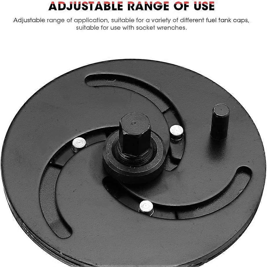 Car Accessory 100-170mm Adjustable 3 Jaw Fuel Tank Lid Wrench Tank Cover Oil Pump Cap Removal Wrench Tool