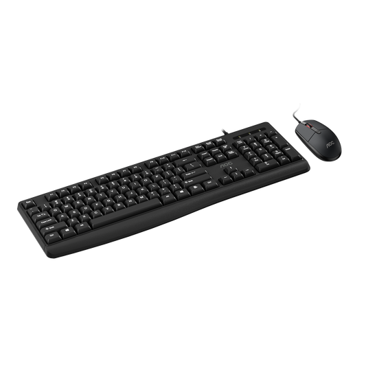 AOC KM170B/97 Wired Home & Office Keyboard + Mouse Combo 1.5M cables Black