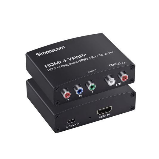 Simplecom CM501v2 HDMI to Component Video (YPbPr) and Audio (L/R) Converter