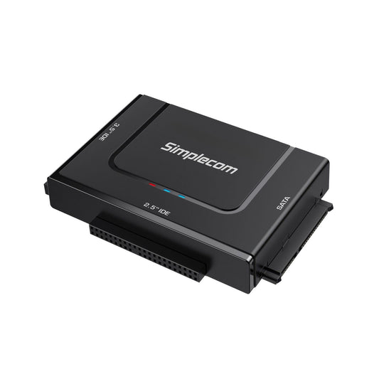 Simplecom SA492C SuperSpeed USB to 2.5", 3.5" & 5.25" SATA/IDE Adapter with Power Supply