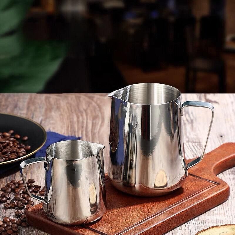 150-1000Ml Stainless Steel Milk Coffee Jug Latte Espresso Frothing Scale Pitcher - 600ML