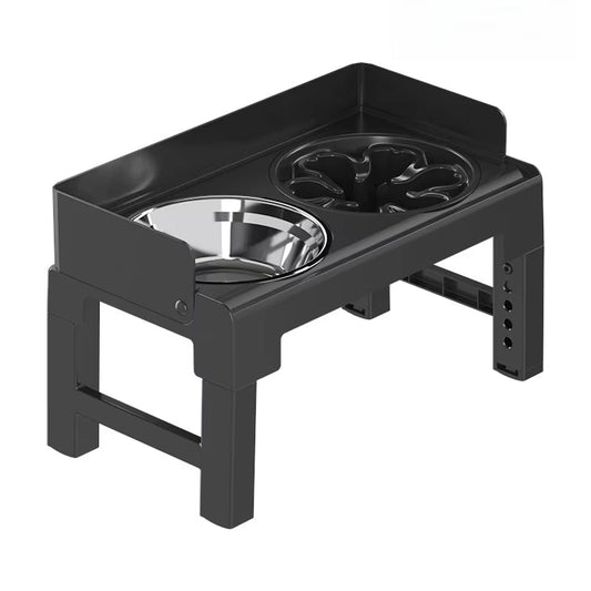 Height Adjustable Pet Feeding Bowl Dog Bowl Elevated Pet Dish Food Water Bowl