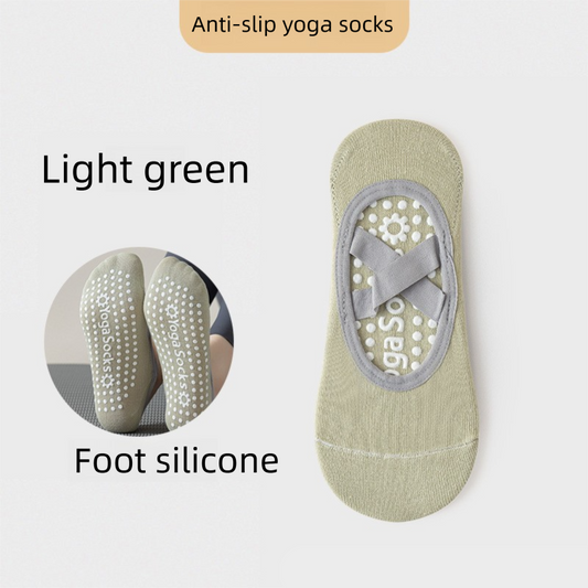 3-Pack Wine red Anti-Slip Yoga Socks - Grippy Pilates Dance Fitness Socks with Silicone Grip for Women