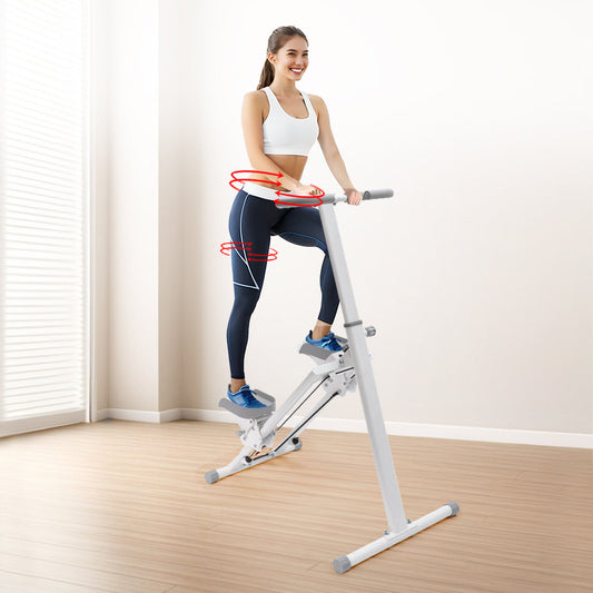 Foldable Stair Stepper for Home Gym Exercise Height Adjustable Vertical Climber Machine 150kg Loading Capacity with Digital Display for Full-Body Workout