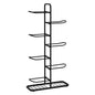 Everfit Ball Storage Rack Sports Equipment Organizer 7-Tier Holder for Garage Gym Black