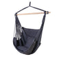 Gardeon Hammock Chair Outdoor Camping Hanging Hammocks Cushion Pillow Grey