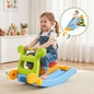 Keezi Kids Slide Set Toddler Indoor Playset Rocking Horse Ring Toss Multi Colour