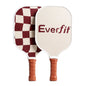 Everfit Pickleball Paddle Set Fibreglass Racquet Honeycomb Core With Bag Brown