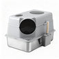 i.Pet Cat Litter Box Large Stainless Steel High Sided Pet Toilet Odour Control
