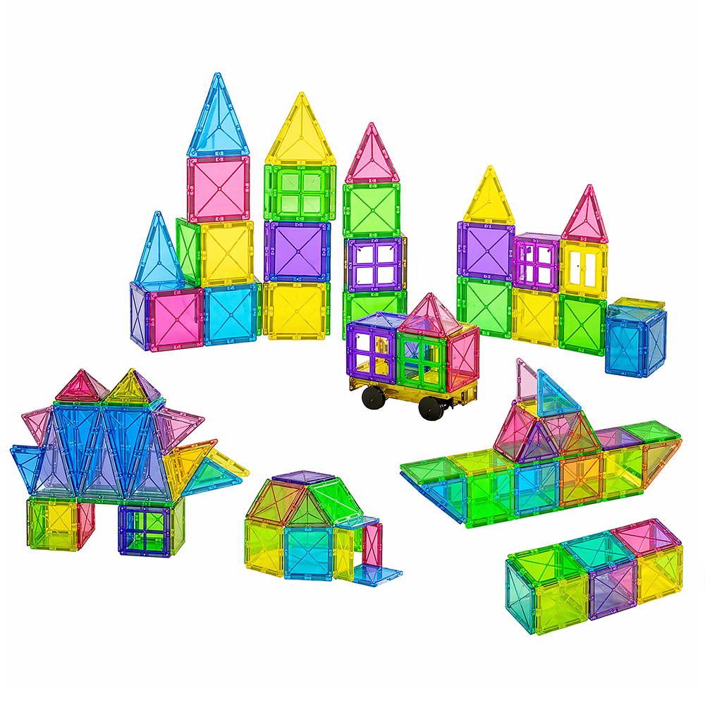 Keezi 120pcs Kids Magnetic Tiles Blocks Building Educational Toys Children Gift