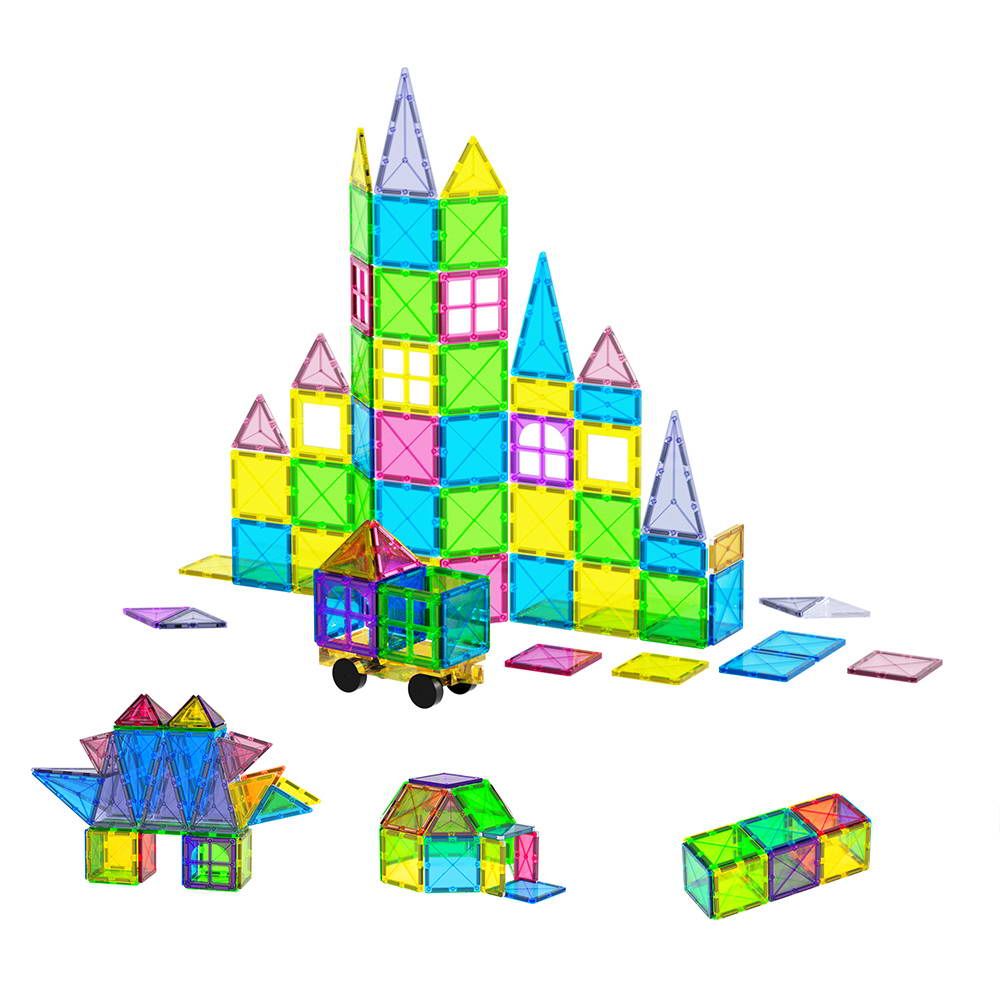 Keezi 60pcs Kids Magnetic Tiles Blocks Building Educational Toys Children Gift