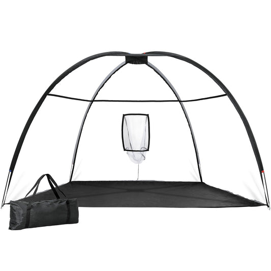 Black Everfit 3.5m Portable Golf Practice Net - Oz Online Deals