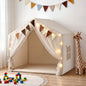 Keezi Kids Play Tent with Star Lights Windows Flag 144cmx95cm Playhouse