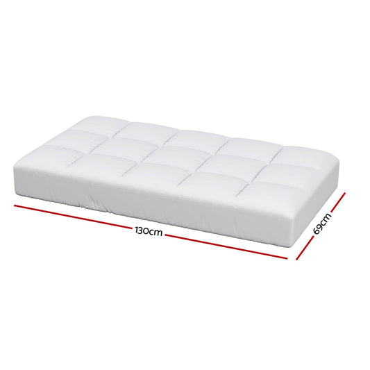 Giselle Bedding Baby Cot Pillowtop Mattress Topper 750GSM Bamboo Cooling Pad for Temperature Regulation, Machine Washable Bed Protector