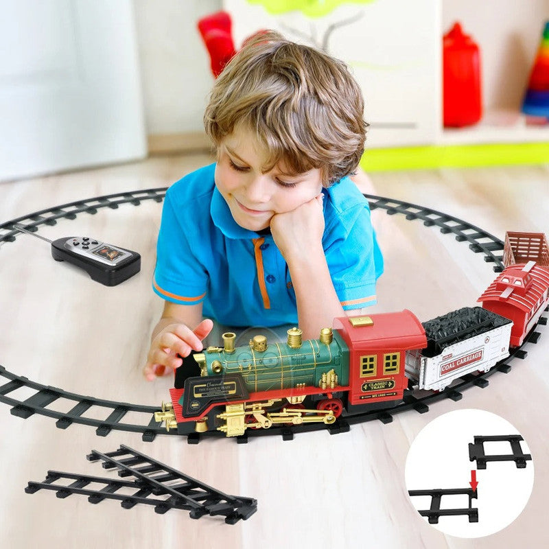 RC Track Train Set with Steam Effect