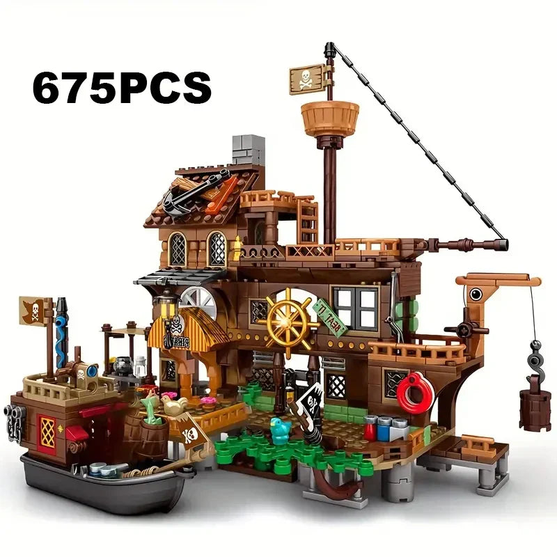 Pirate Island Fortress Building Blocks Set