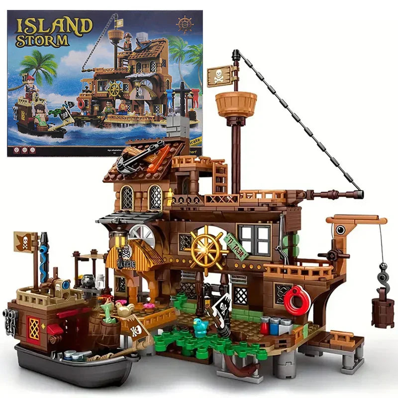 Pirate Island Fortress Building Blocks Set