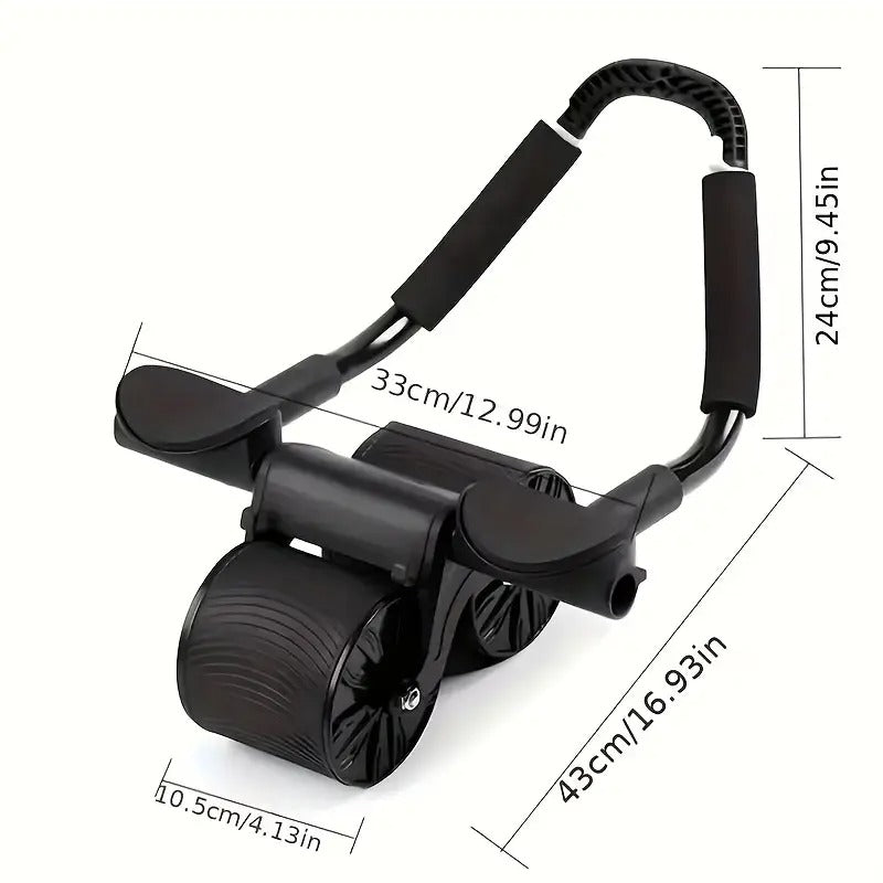 Automatic Rebound Ab Roller with Elbow Pads
