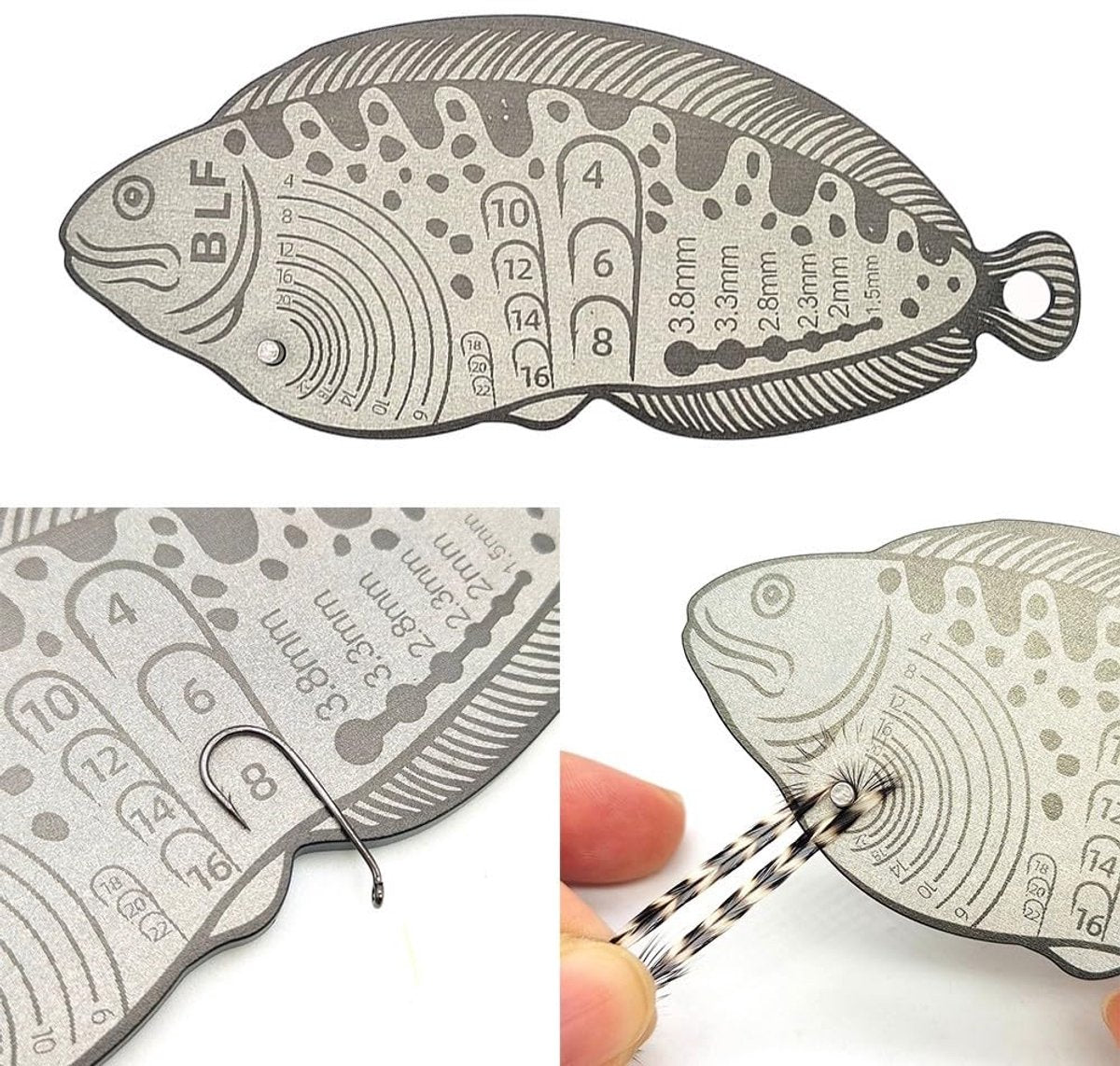 Fly Fishing - Professional Measuring Ruler - Portable Multifunctional - High Quality Fly Fishing - Fly Fishing - Fly Fishing - Handy Tool for Fishermen - Great Gift
