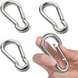 Buckle - M6 buckle - Suitable for hiking, camping, fishing, dog leashes, etc. - 60mm - Can bear 70kg - 10 pieces (not suitable for climbing)