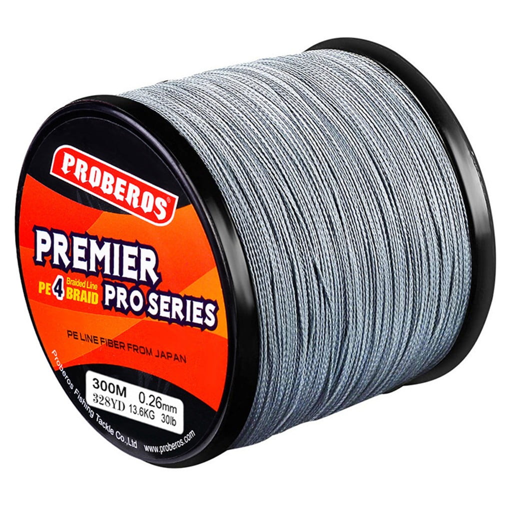 WQQZJJ Outdoor Fun Gifts Super Strong Abrasion Resistant PE braid Fishing Line 4 Strands 300M 30LB on Clearance F