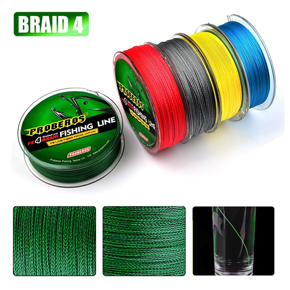 Fankenuo Outdoor Fishing Line, 5 Colors, Strong And For Durable 3.0/35LB Green 1.0/15LB Red
