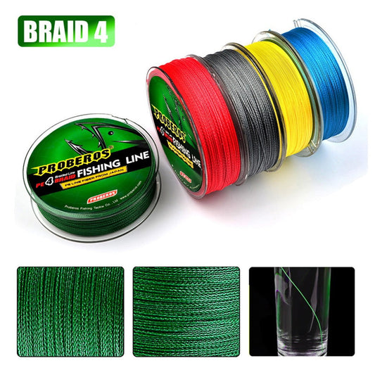 Fankenuo Outdoor Fishing Line, 5 Colors, Strong And For Durable 3.0/35LB Green 1.0/15LB Red