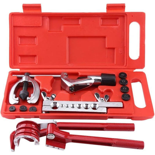 11 Pcs Pipe Flaring Tool Kit with Pipe Cutter and Tube Bender