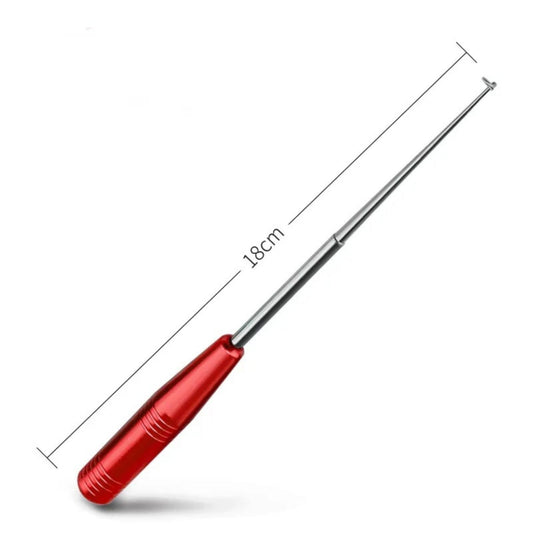 Fishing Hook Remover Tool,Stainless Steel Hook Extractor Set for Deep Throat Fish, Safe & Easy Unhooking,Multi-Purpose Fishing Gear for Bass, Trout, Camping & Outdoor Activities Red