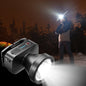 Rechargeable LED Headlamp, LED Spotlight Flashlight Outdoor, Long Lasting Large Waterproof Spot Light, Outdoor Fishing Night Fishing Lamp, Camping Light, for Hunting Boating Camping Black