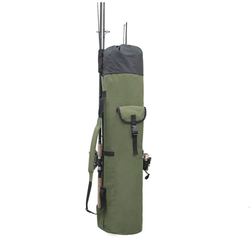 600D Oxford Fabric Fishing Rod Carrier - Pole Bag Reel Organizer Case Storage for Gear, Travel - Gifts for Men, Family（olive drab）Excluding fishing rod