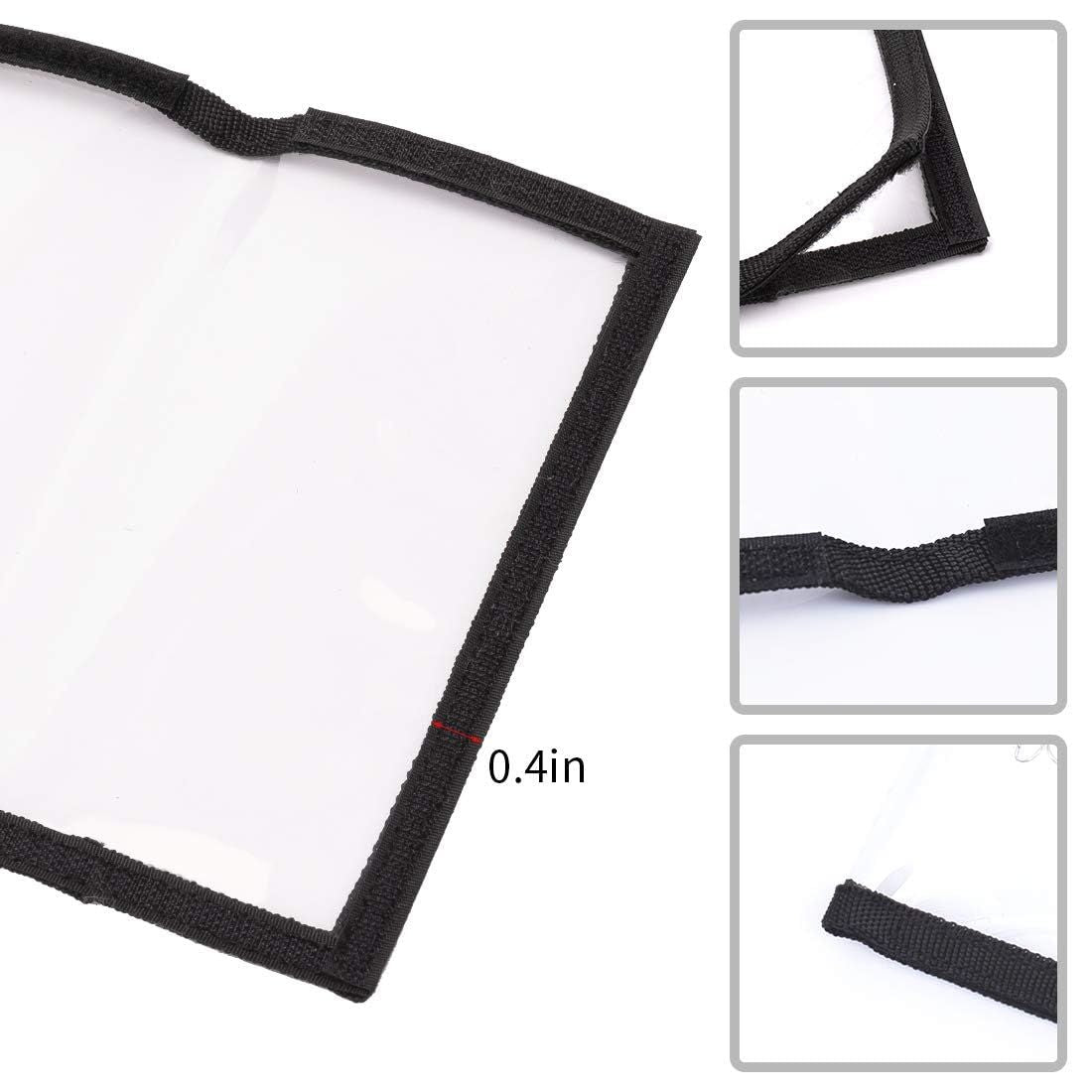 Fishing Lure Wraps 10 Packs Durable Clear PVC Lure Covers Keeps Fishing Safe Easily See Lures Fishing Hook Covers Bait Storage (10pcs 5L+5M)