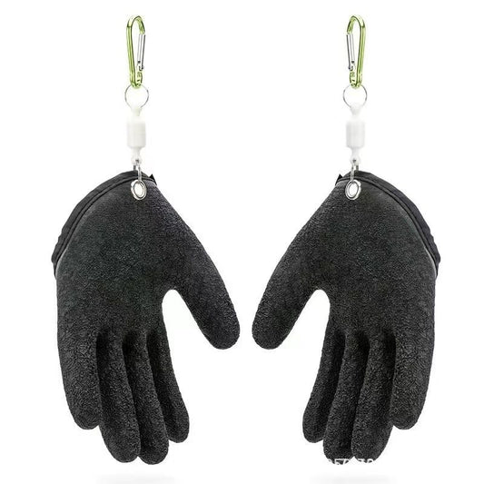 Fishing Glove for Men with Magnet Release,Fisherman Professional Catch Fish Gloves Cut/Puncture, Fish Handling Gloves for outdoor fishing