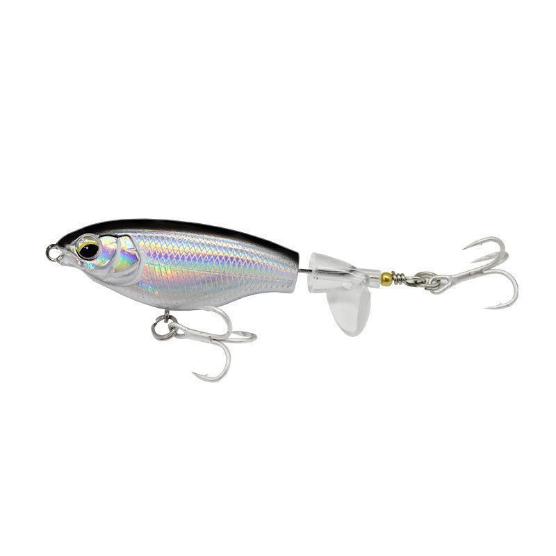 4pcs Top Water Fishing Lures Hooks,Lure for Freshwater or Saltwater, Floating Lures for Bass Catfish, Surface Wobble Bass Baits Teasers Fishing Gifts for Men