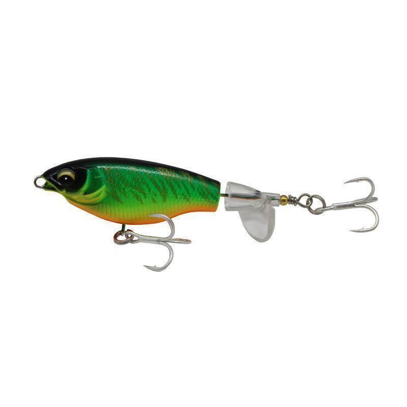 4pcs Top Water Fishing Lures Hooks,Lure for Freshwater or Saltwater, Floating Lures for Bass Catfish, Surface Wobble Bass Baits Teasers Fishing Gifts for Men