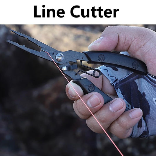 Stainless Steel Professional Multifunctional Fish Plier,Portable Fishing Multitool Pliers for aficionado of fishing, and even a green-hand starter（primary colors）