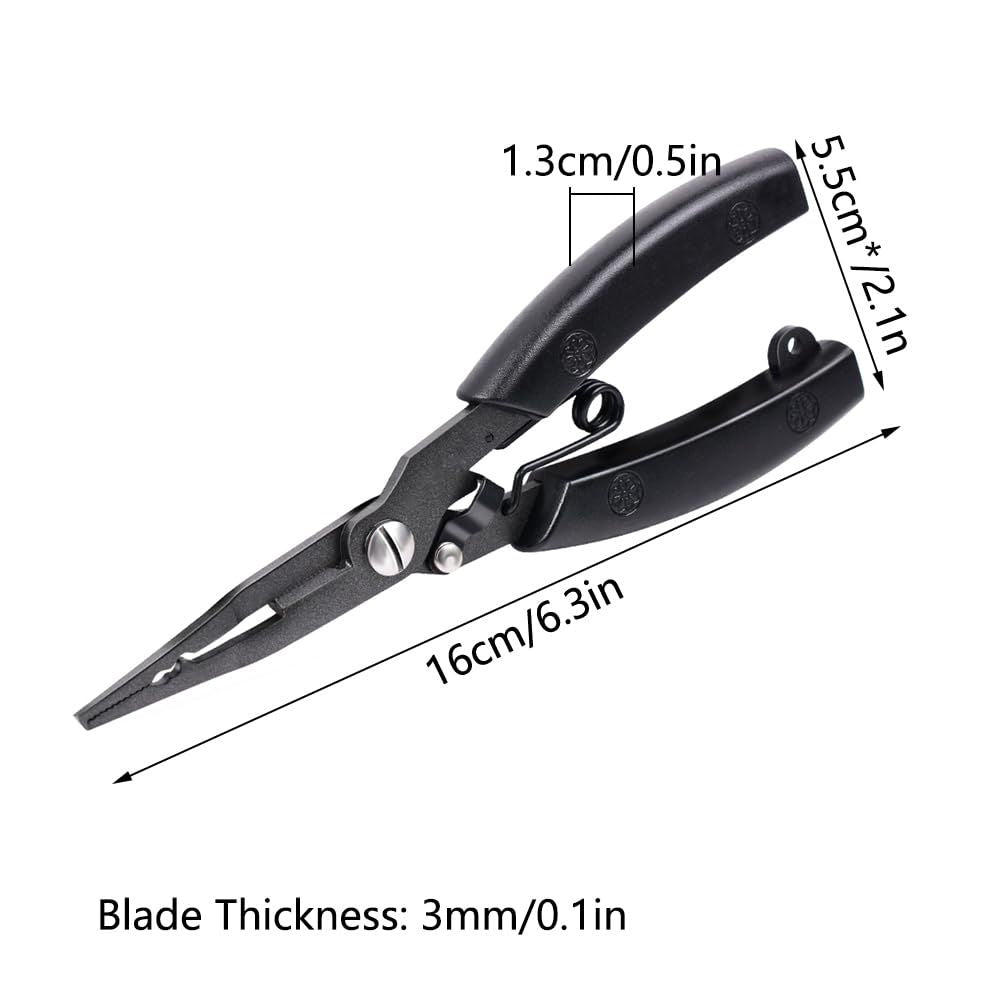 Stainless Steel Professional Multifunctional Fish Plier,Portable Fishing Multitool Pliers for aficionado of fishing, and even a green-hand starter（primary colors）