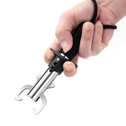 Fish Lip Gripper Mini Grabber Grip Tool Stainless Steel Fish Holder Ice Fishing,Fishing Gear,Fishing Gifts for Men