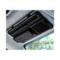 Car Sun Visor Organizer, Soft Leather Surface Eyeglasses Note Card Holder Car Storage Bag, Scratch-Resistant Waterproof Auto Sunshade Organizer Bag, Car Accessories (Black)