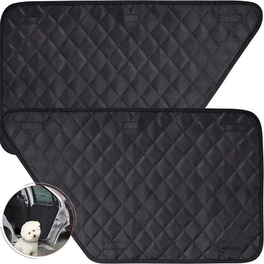 A pair Dog Car Door Protector – Larger Design for Trucks & Large SUVs, Thickened Waterproof Door Panel Covers, Protects Doors from Dog Scratching