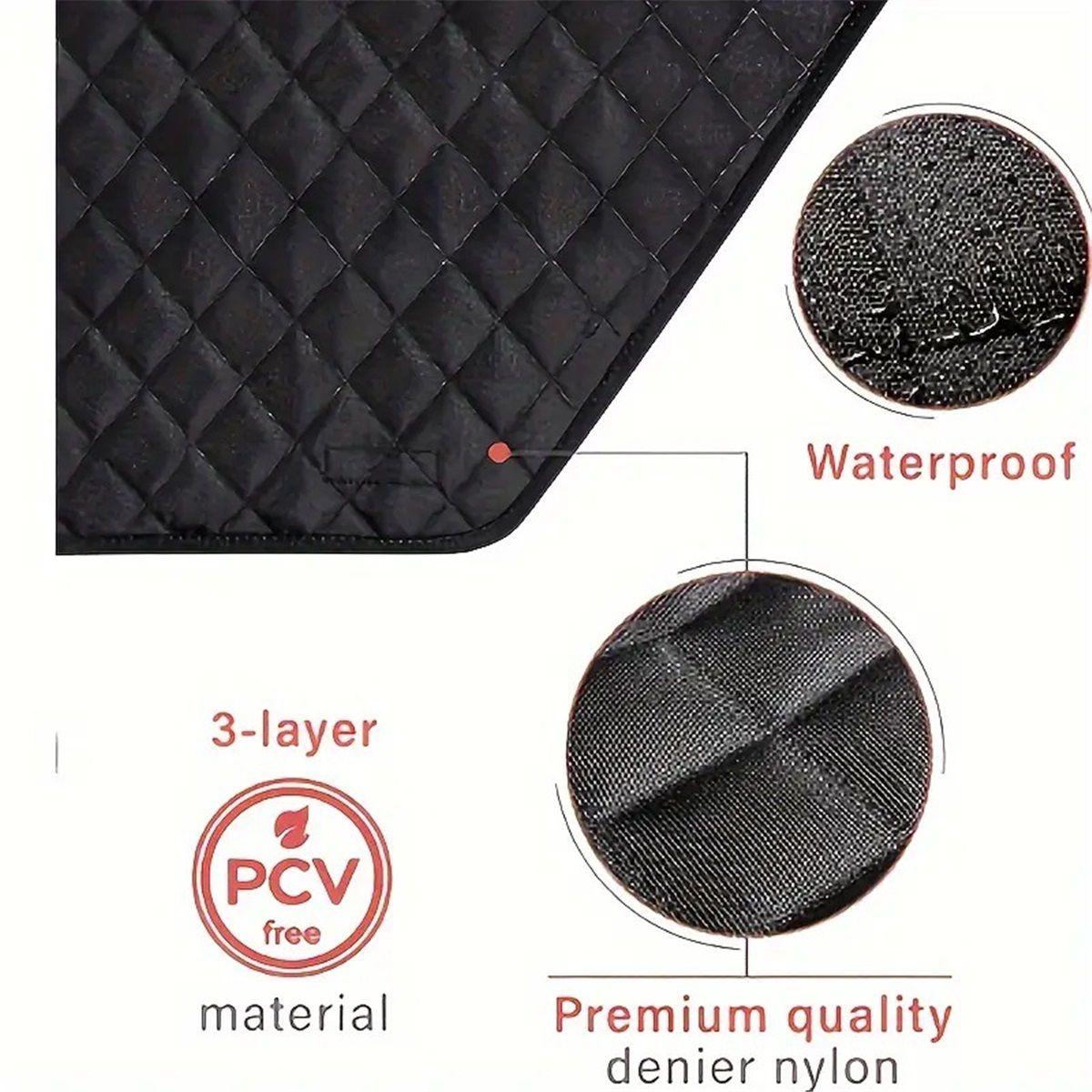 A pair Dog Car Door Protector – Larger Design for Trucks & Large SUVs, Thickened Waterproof Door Panel Covers, Protects Doors from Dog Scratching