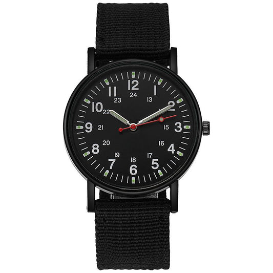 Mens Watches, Luminous Sport Nylon Band Military Army Watch Analogue Quartz Wrist Watches for Men